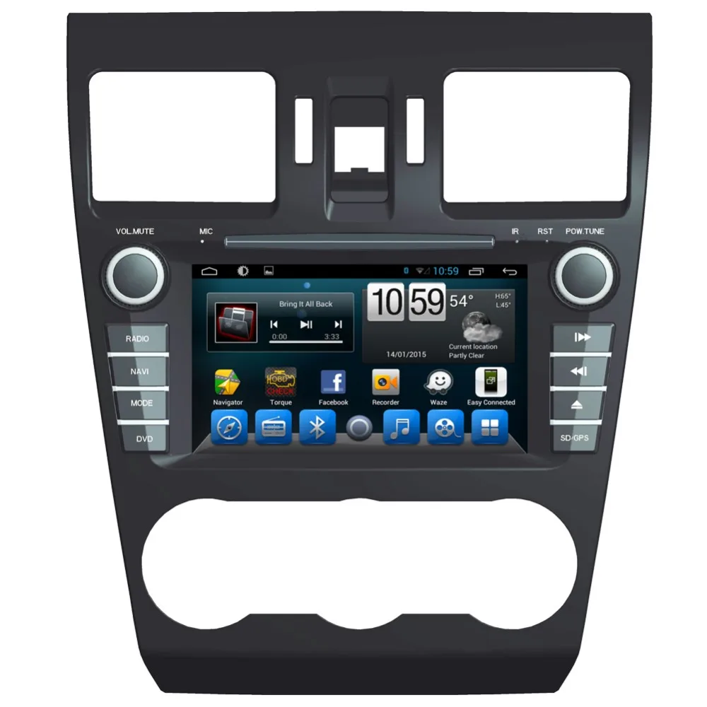 " HD 1024*600 4 ядра Android 6,0 Автомобильный DVD gps Радио Видео Стерео навигационный плеер для Subaru Forester DVR wifi