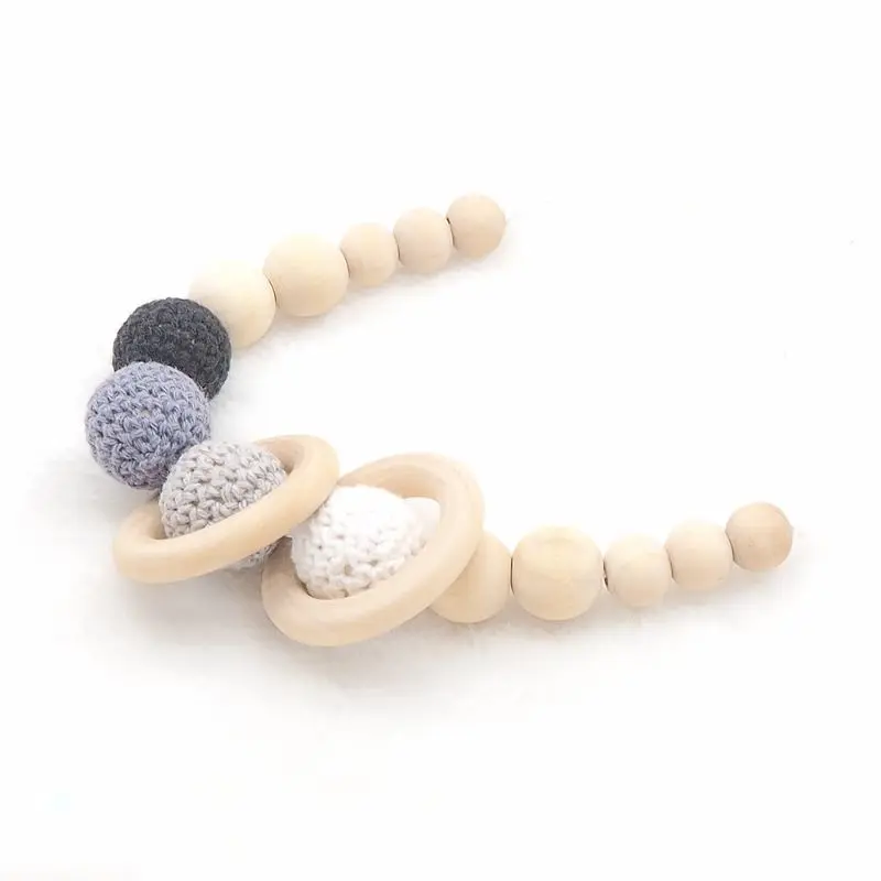 

Chenkai 100PCS 10mm Natural Ball Wooden Beads Pendant Connectors Round Baby Toy Beads Wood For Charm Jewelry Making Handmade