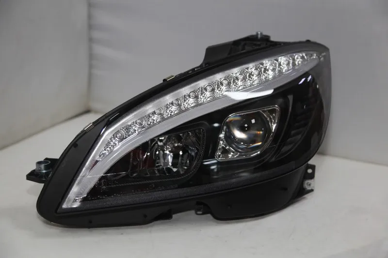 Для Mercedes-Benz W204 светодиодный налобный фонарь 2007 2008 2009 2010 2011 головной светильник передние фары с дневными ходовыми светильник