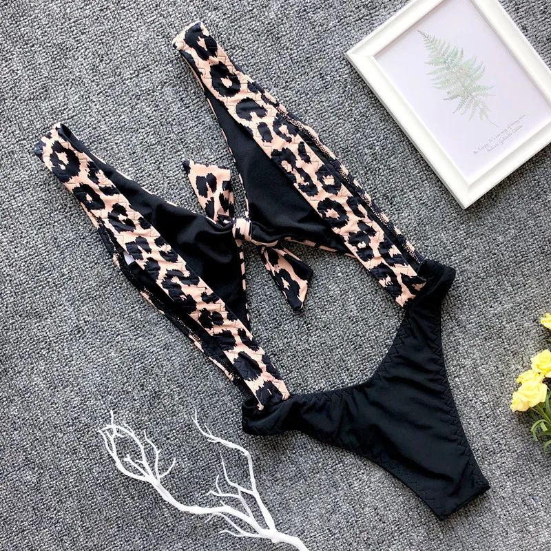Bikinx сексуальный глубокий v-образный вырез купальник женский с высоким вырезом