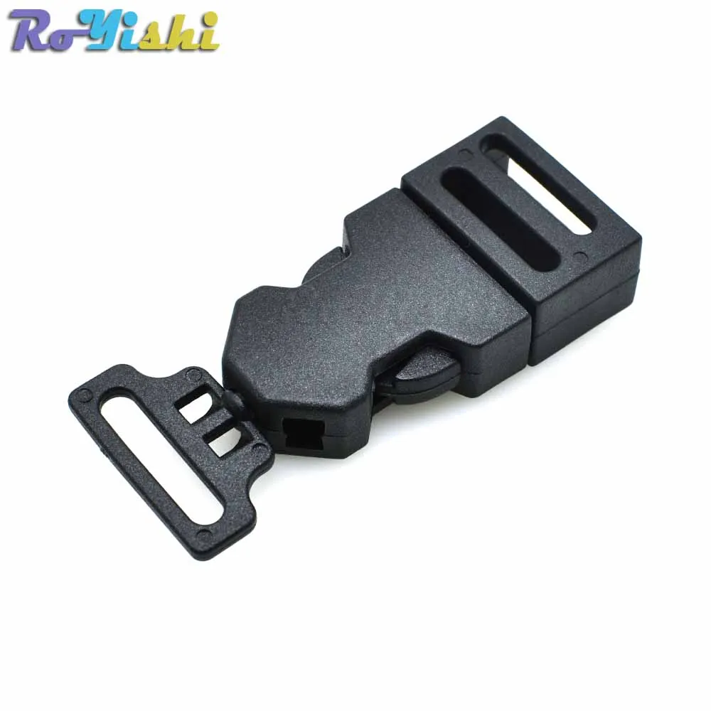 

100pcs/pack 5/8" Webbing Plastic Side Release Strap Rotating Buckle for Luggage Backpack Straps