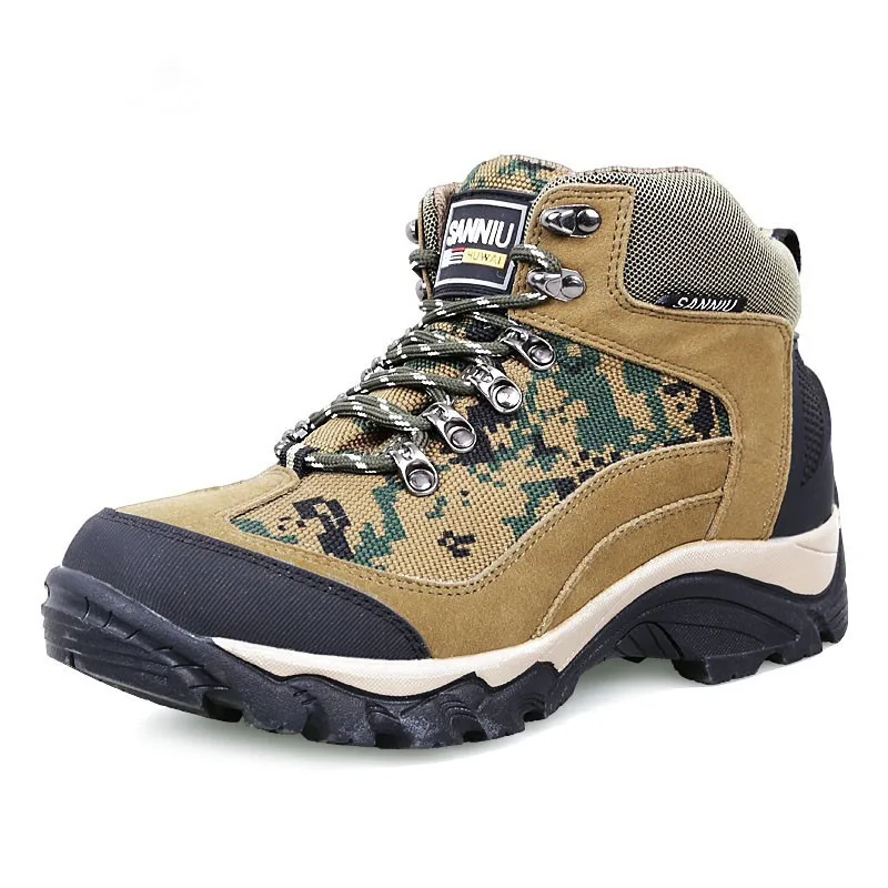 Мужские зимние плюшевые теплые ботинки с шерстяной подкладкой для активного