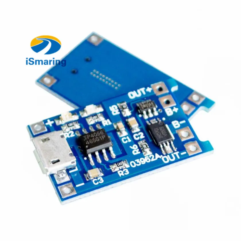 Официальная плата для зарядки литиевой батареи iSmaring 5 в Micro USB 1A 18650 с защитным