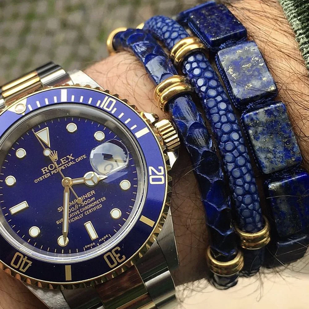 Натуральные прямоугольные бусины с кабошоном из лазурита для изготовления