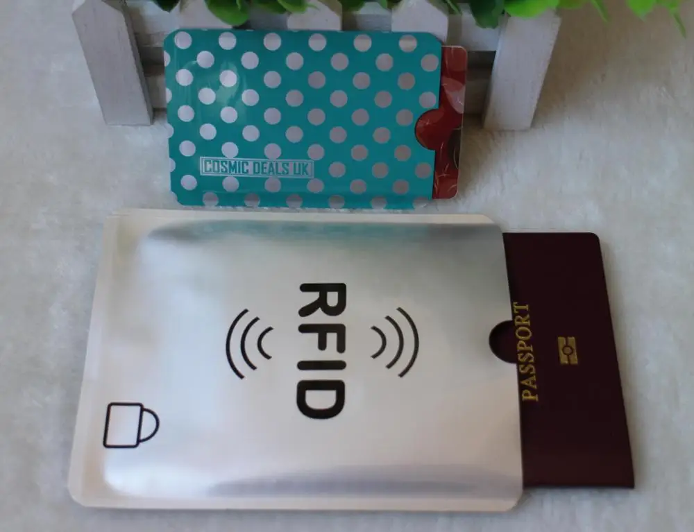 12 шт. защита для карт в горошек от кражи RFID Блокировка рукава алюминиевый