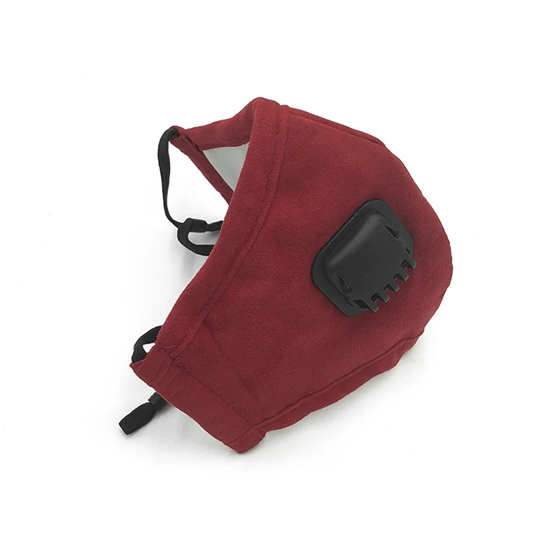 Women Red 1 шт. дыхательная маска с клапаном на рот, черная, для улицы, против пыли, Корейская, хлопковая, для езды на велосипеде, маски, рот-муфта, РМ2, 5, респиратор для лица - Цвет: Women Red