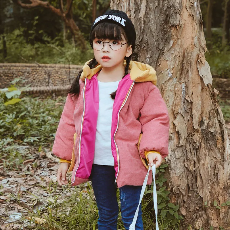 Для маленьких мальчиков Джинсовые куртки 2018 новые зимние толстые теплые 2 7yrs Childre