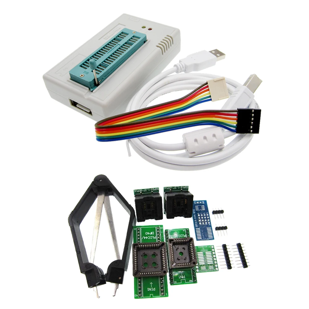 

HAILANGNIAO 1set V7.05 TL866II Plus Programmer USB EPROM Nand FLASH BIOS EEPROM FLASH 8051 24 93 25 also have proman