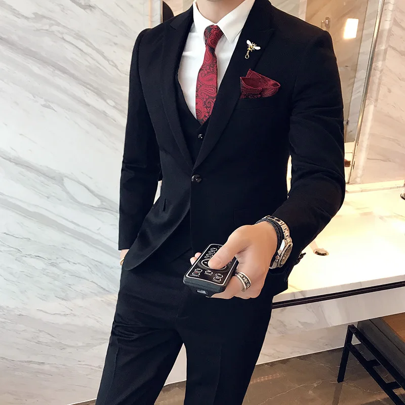 Мужские костюмные костюмы Terno Masculino облегающие белые костюмчики для свадьбы