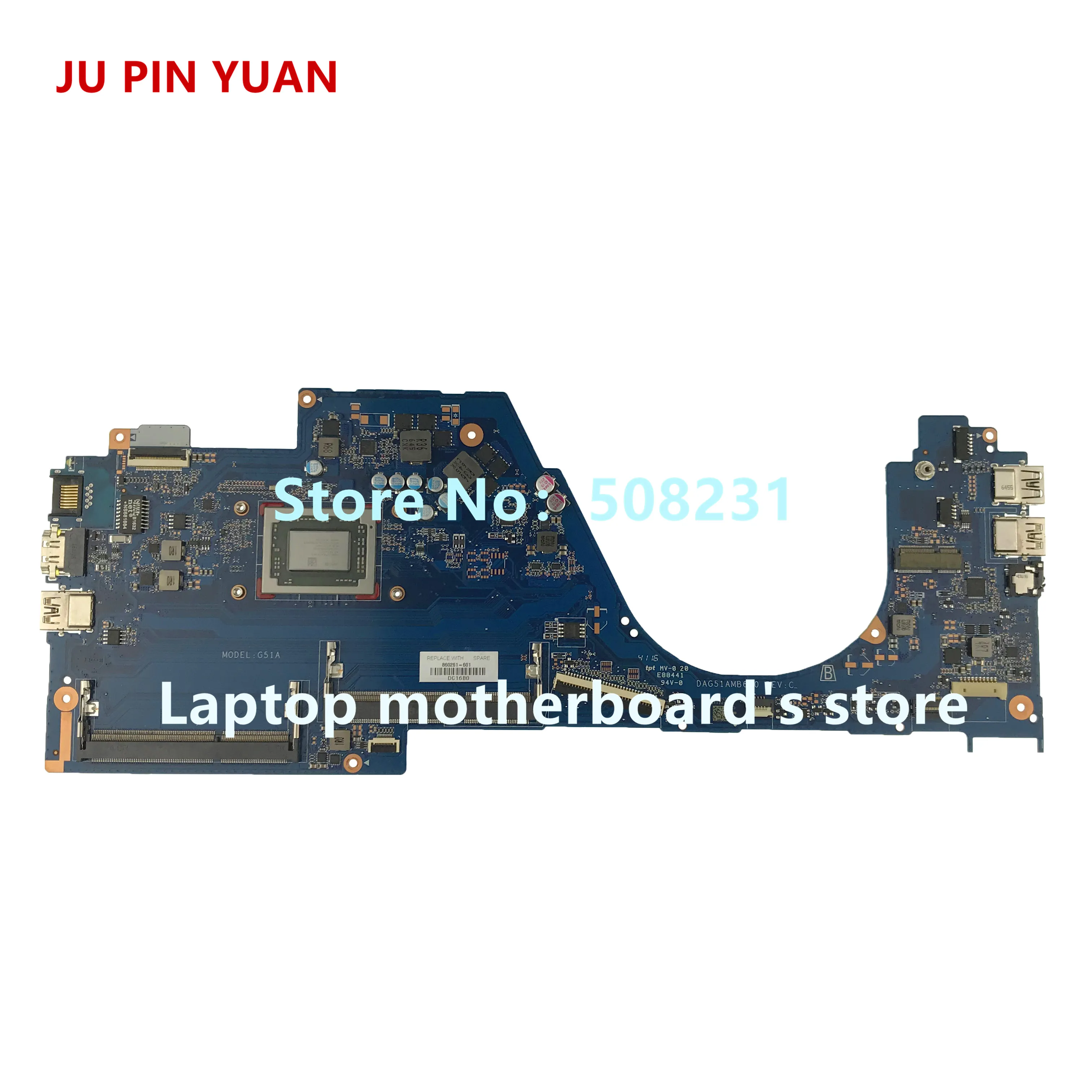 JU PIN Юань 601-903241 448.08J04.0011 для hp Pavilion x360 Кабриолет 13-u Материнская плата ноутбука PentN3710 полностью протестирована