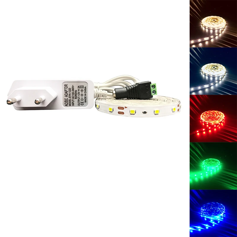 12В 3528 Светодиодная лента белая 5 м Диодная теплая красная синяя rgb|Светодиодные