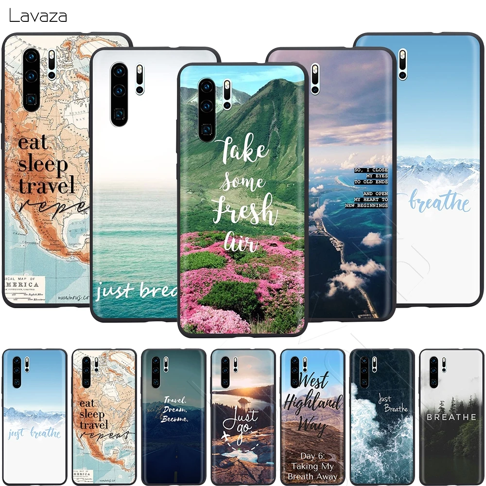 Lavaza Scenary Travel Breathe On The Way Case for Huawei Mate 30 20 Honor 6a 7a 7c 7x 8C 8x 9 10 Nova 3i 3 Lite Pro Y6 2018 |