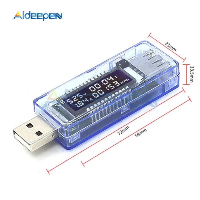 Мини USB тестер напряжения ЖК цифровой вольтметр амперметр медицинский