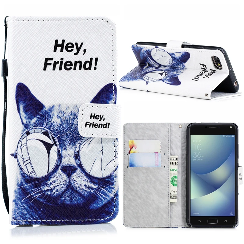 Кожаный бумажник флип чехол для телефона ASUS Zenfone 4 Max ZC520KL Pro ZC554KL X00HD ZC554KL 3 Max ZC520TL Live ZB501KL чехол