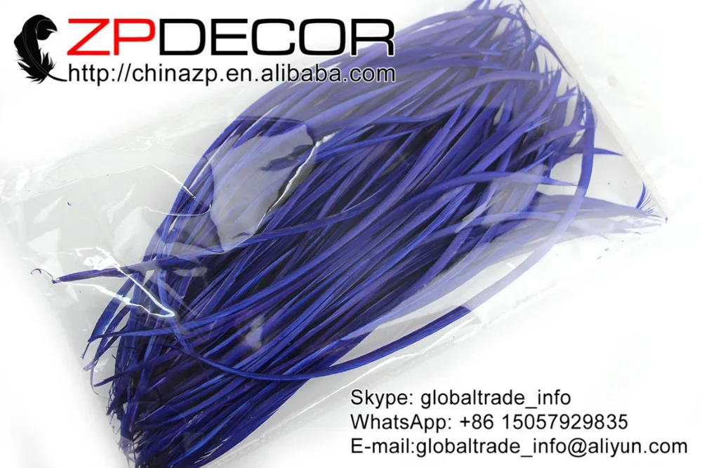 ZPDECOR 100 шт./лот 20-25 см (8-10 дюймов) Премиум Королевский синий окрашенные гусиные
