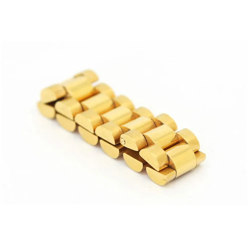 UWIN Хип-хоп Мужская стальная цепочка Кольцо в стиле панка Золотого цвета Три ряда ремешка часов Золотые кольца Модные ювелирные изделия для вечеринок.