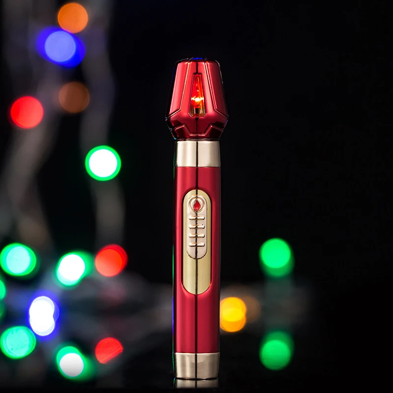 1 шт. USB Электронная зажигалка портативная ультра-тонкая Зажигалка для сигарет