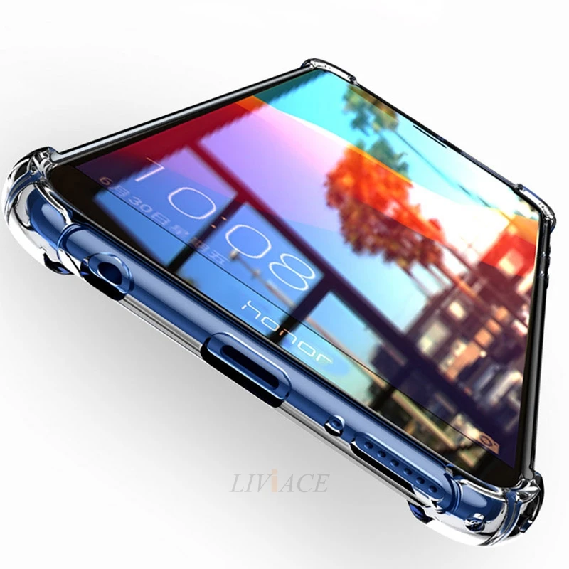 Противоударный прозрачный чехол из ТПУ с воздушной подушкой для huawei honor 7a 7c 5 45 7