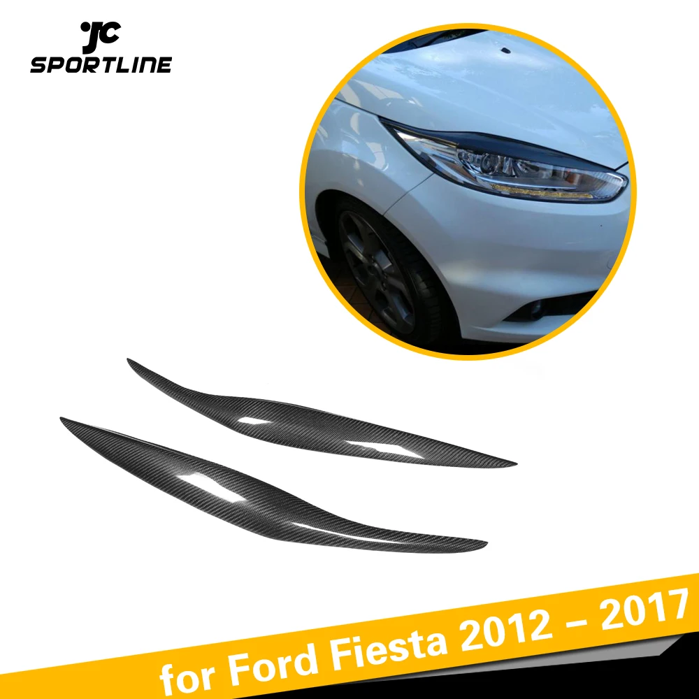 Аксессуары для Ford Fiesta 2012 2017 наклейка отделка сухая из настоящего углеродного