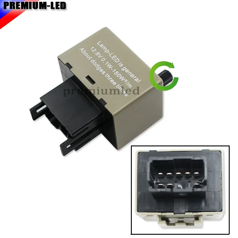 

8-Pin Flashing Speed Adjustable Electronic LED Flasher Assy Relay Fix For Lexus Scion Toyota LED Turn Signal Light Bulbs