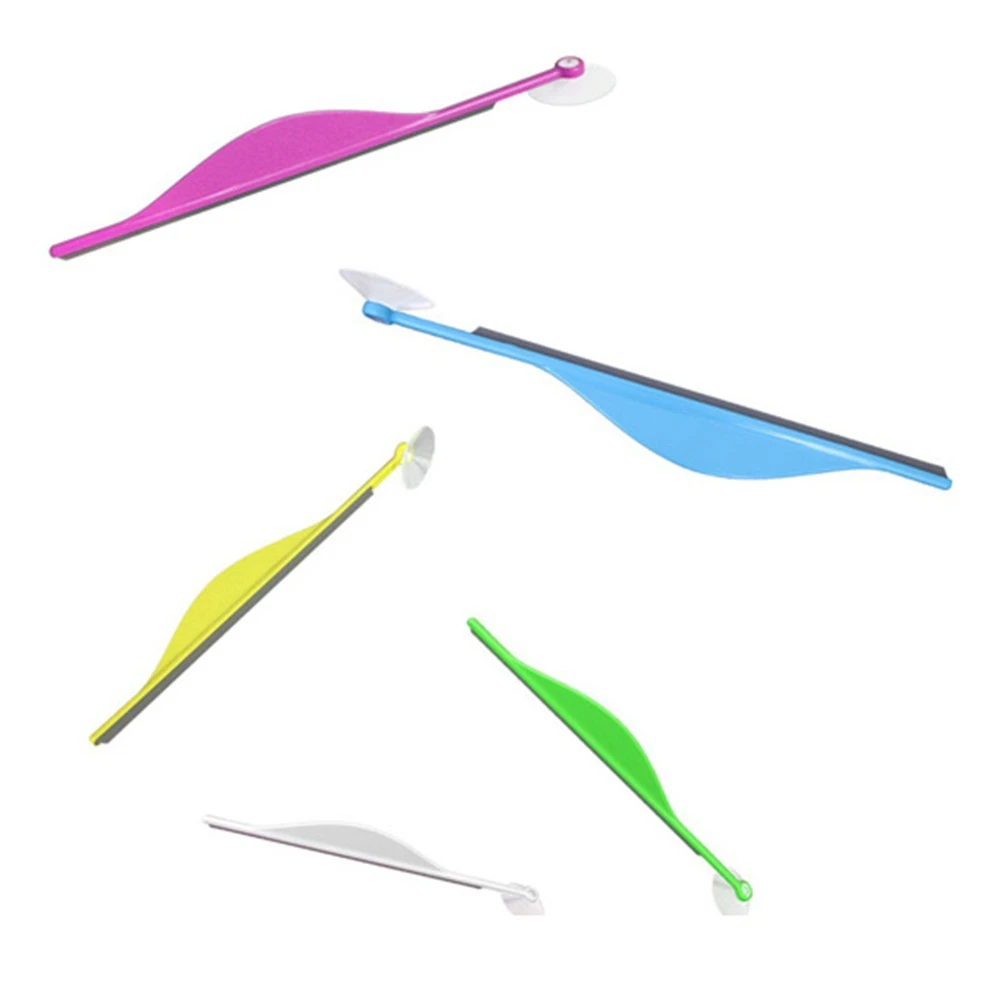 1pc Glass Window Mirror Brush Flat Defog Cleaner Creative Plastic Silicone Bathroom Cleaning Home Squeegee Wiper | Дом и сад