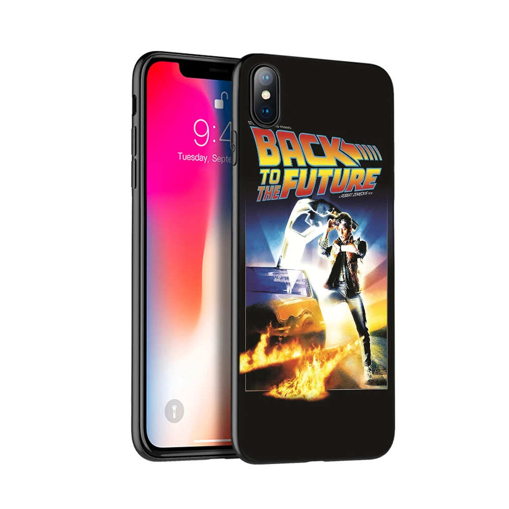 Черный чехол из ТПУ для iphone 5 6 6s 7 8 plus x 10 XR XS 11 pro MAX машина возврата в