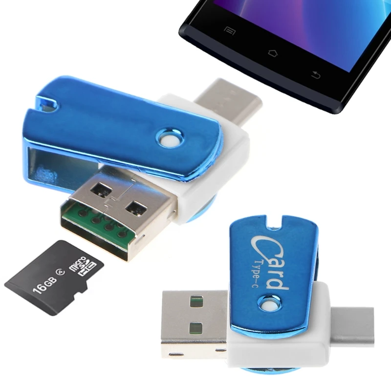 USB 3,1 type C USBC к Micro SD TF кард-ридер адаптер для PC Cellphon