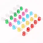 Полированные многоразовые кольца для волос, прост в использовании, 50 шт., разноцветные