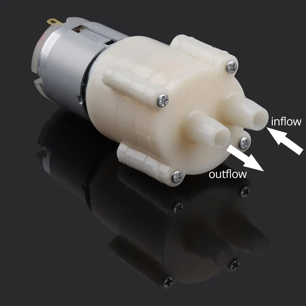 Микро-маленький водяной насос 12 V Мини Электрический водяной насос 12 вольт 12VDC 1,5~ 2L/мин помпа 12VDC жидкости