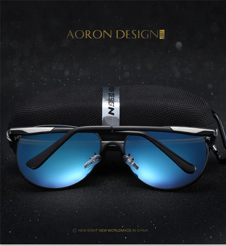 Мужские классические авиационные солнцезащитные очки HD поляризационные