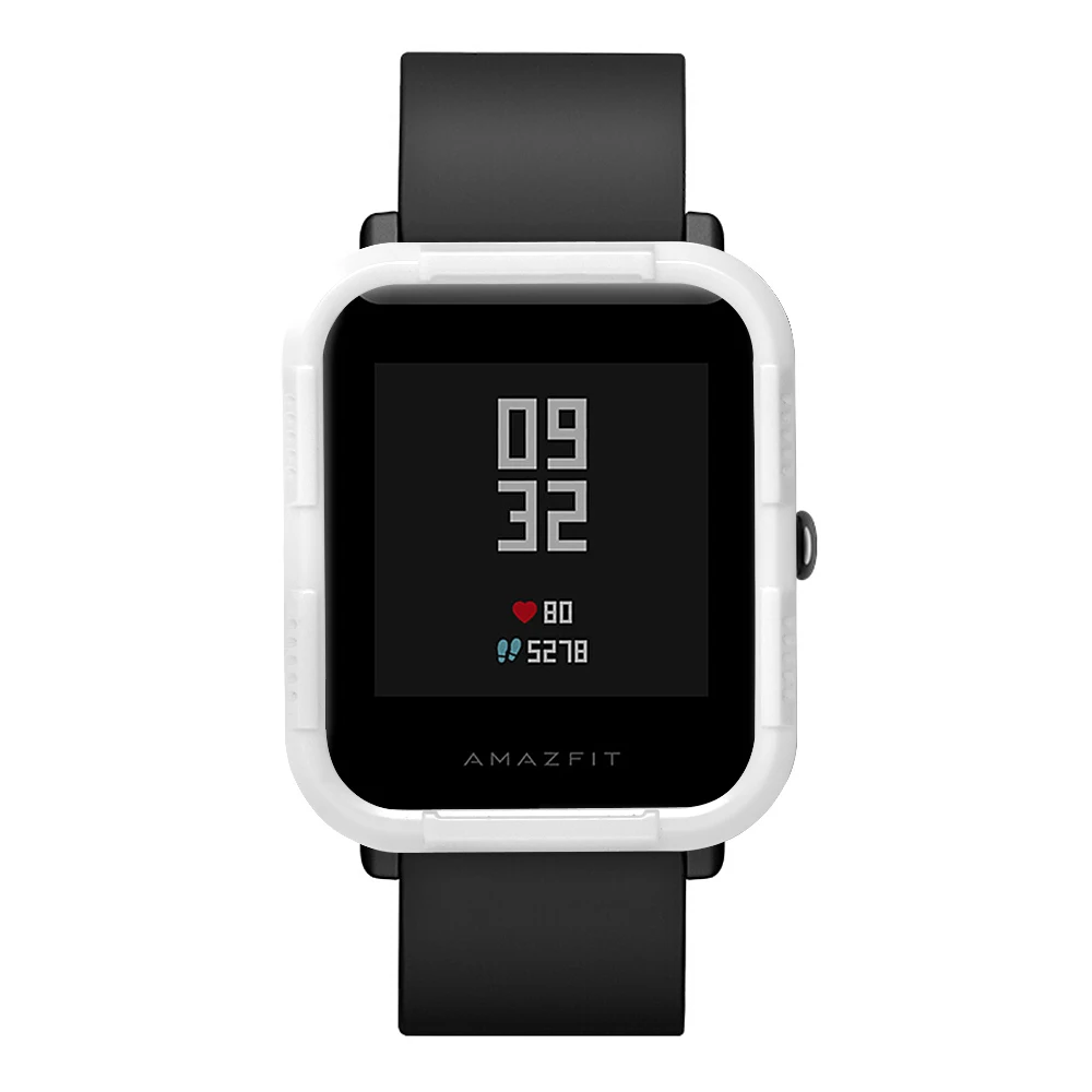 AKBNSTED PC защитный чехол для Huami Amazfit Bip Молодежные часы Защитный рамка аксессуары