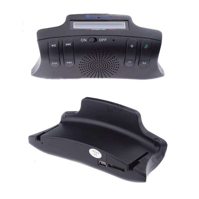 Руль Bluetooth гарнитура для авто тонкий громкой связи TF карты ЖК-дисплей Дисплей имя