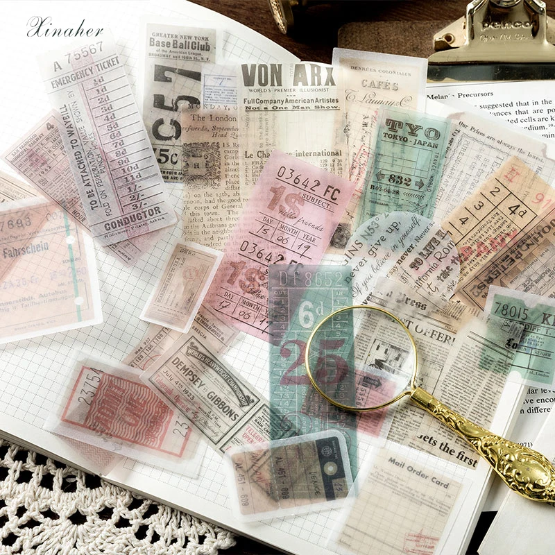 50 шт./пакет Винтаж завод путешествия Луна кофе записи бумажный стикер посылка DIY