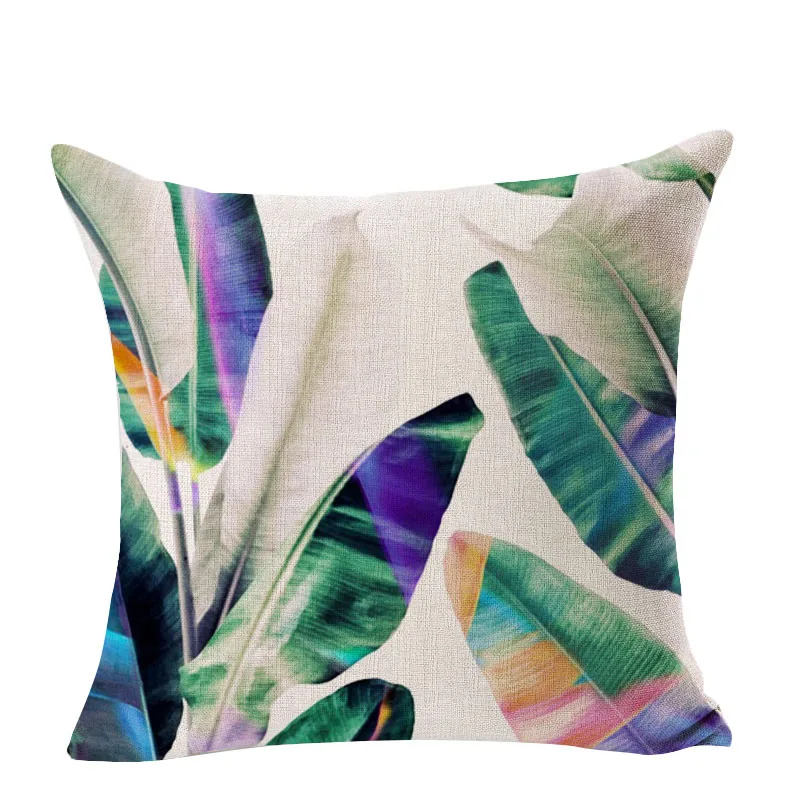 Растения узоры наволочка свежий дизайн декоративное хлопковое белье Чехлы для