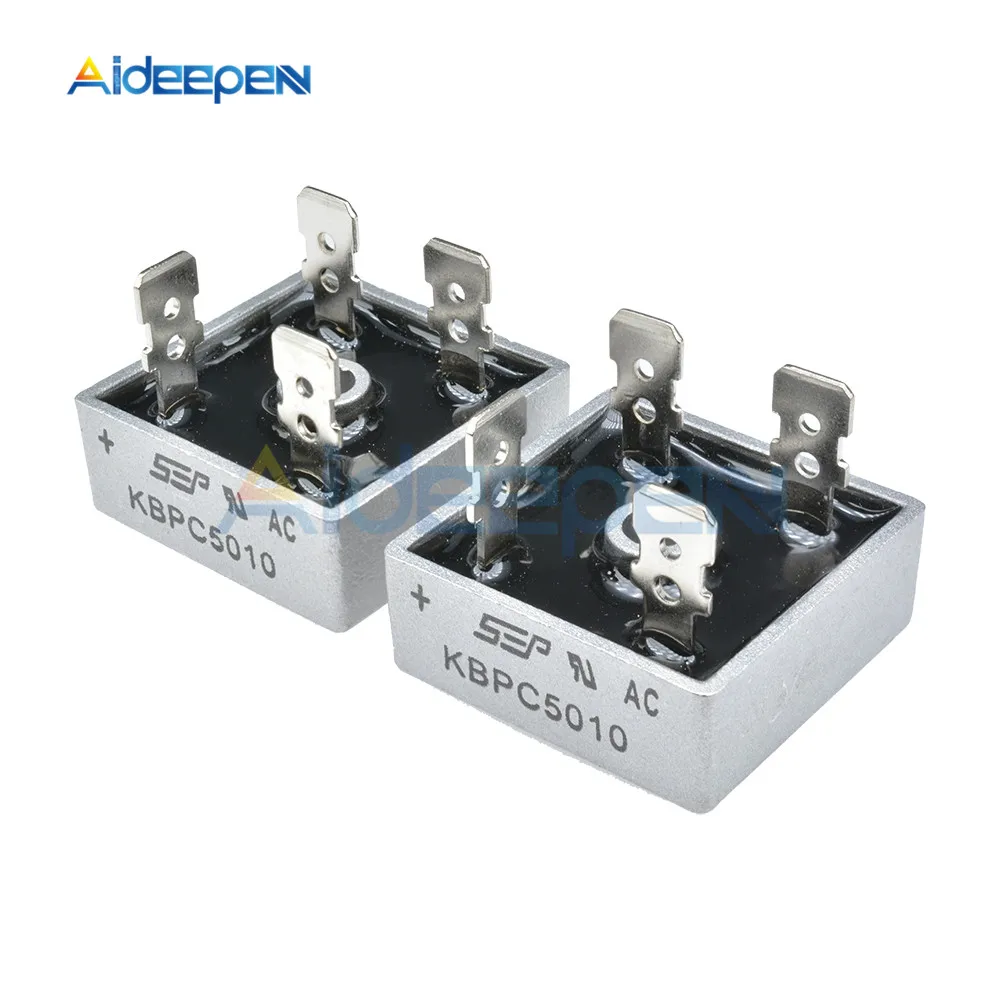 

5PCS KBPC5010 5010 50A 1000V Phases Diode Bridge Rectifier New Rectifier Diode KBPC 5010 Power Electronica Componentes