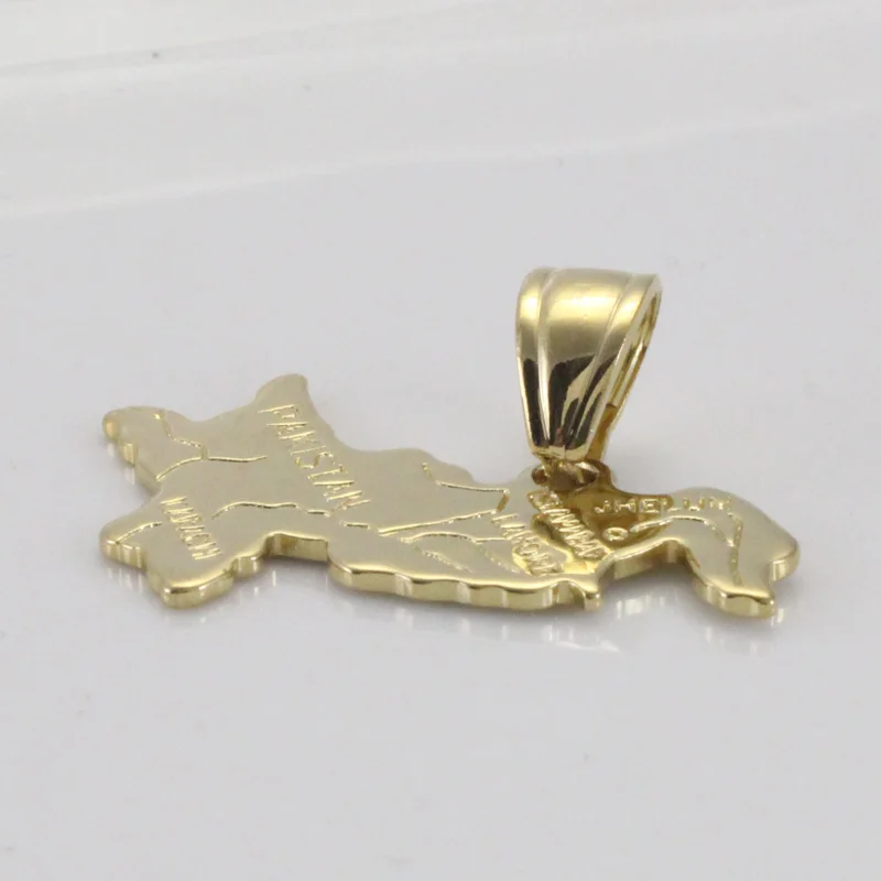 Zkd Пакистан карта медное колье-подвеска страна ювелирные изделия с дизайном |