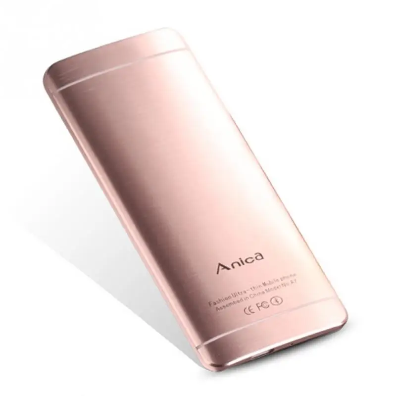 Новинка Горячая Распродажа цветной ультратонкий металлический Anica мобильный телефон A7 с MP3 Bluetooth Dual SIM мобильный телефон