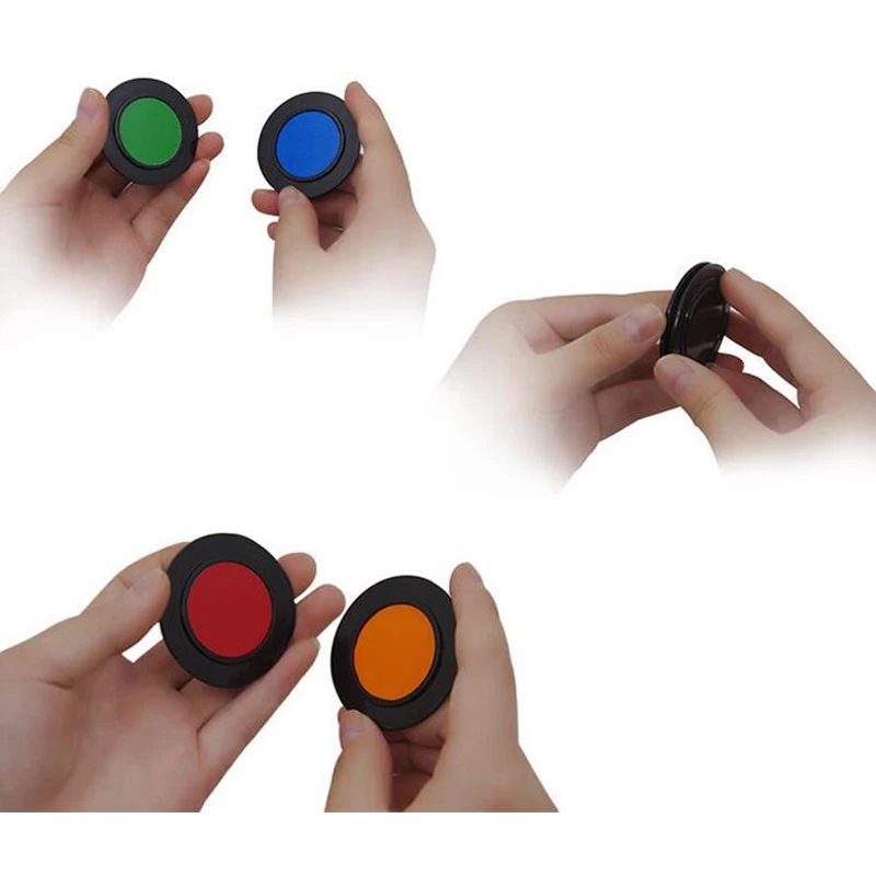 1 Набор радужных чипов меняющих цвет крупным планом волшебные трюки уличный