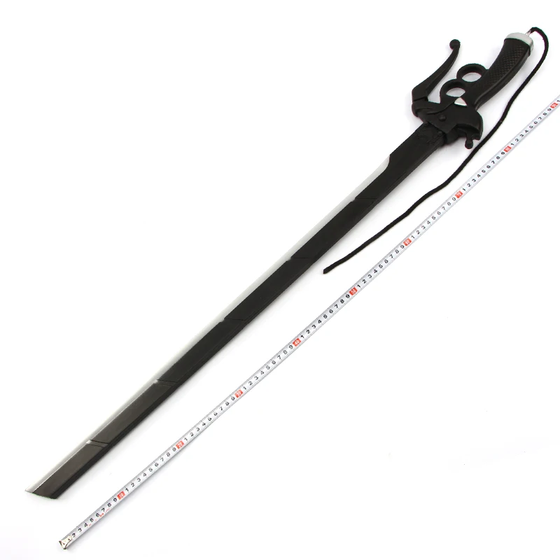 One sword(98CM) Аниме атака на Титанов Эрен Ягер/риваиль из ПУ меч реквизит для косплея оружие мечи Хэллоуин декоративные не острые поставки - Цвет: One sword(98CM)