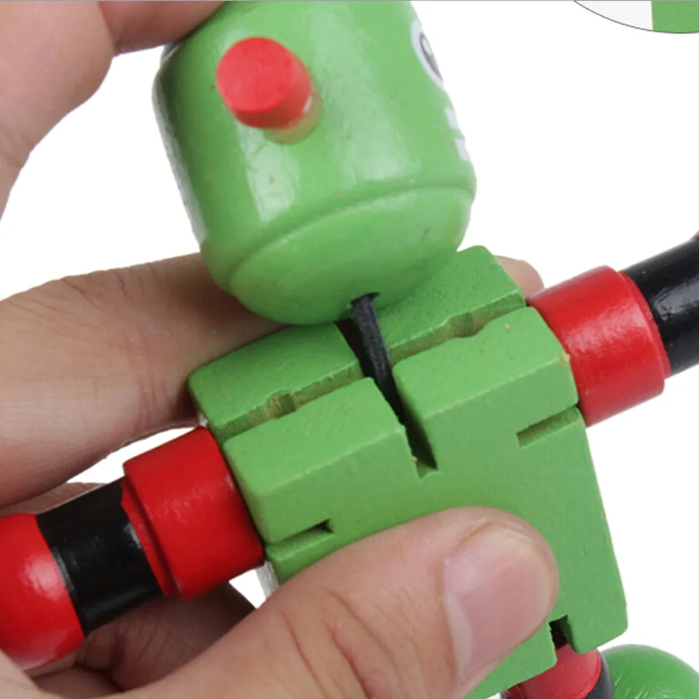 1 шт. Обучающие Развивающие деревянные игрушки роботы для детей малышей раннего