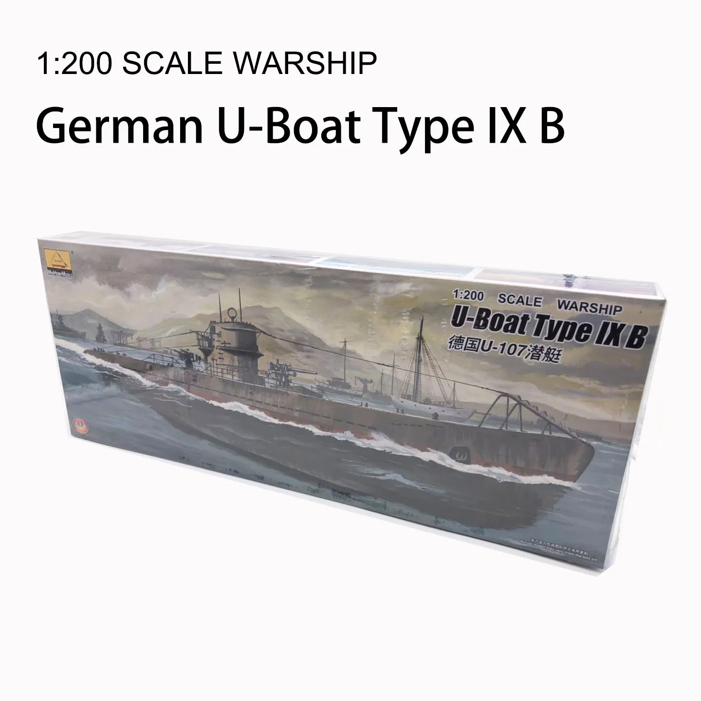 1: 200 масштаб военный корабль Второй мировой войны u-лодка Тип IX B немецкая U-107 подводная лодка пластиковая Сборная модель электрическая игрушка XC80914