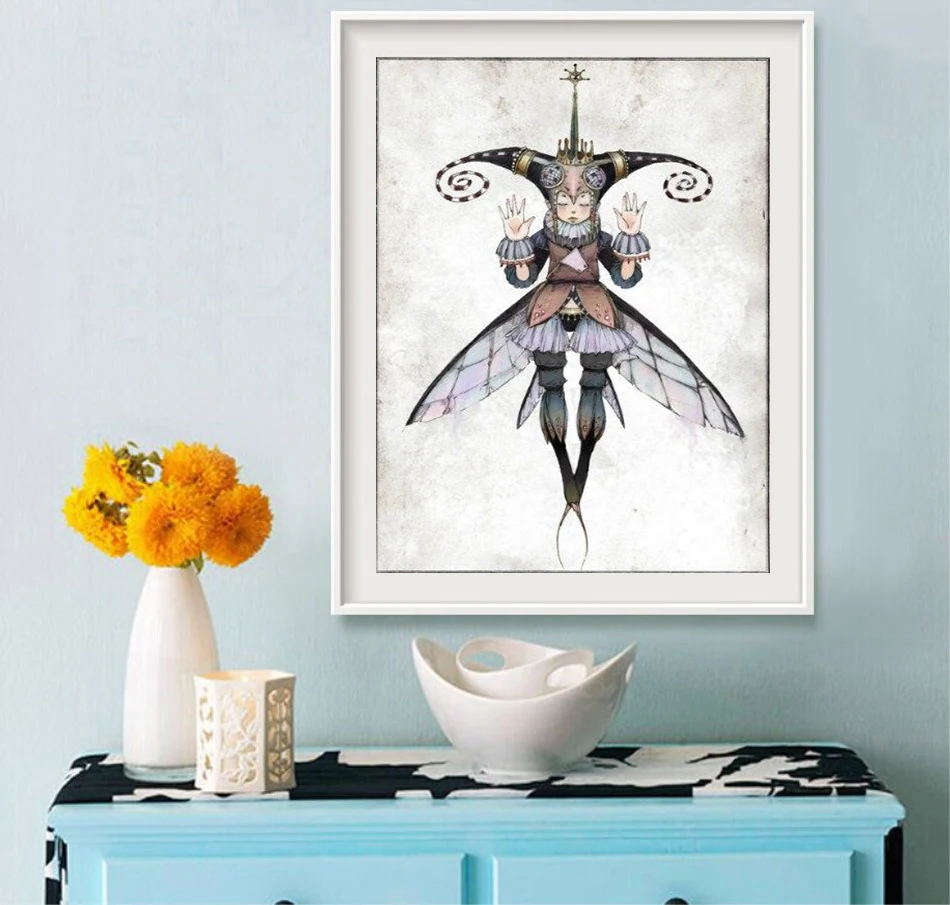 5D алмазная живопись сделай сам Арлекин насекомое пчела клоун 3D полная вышивка