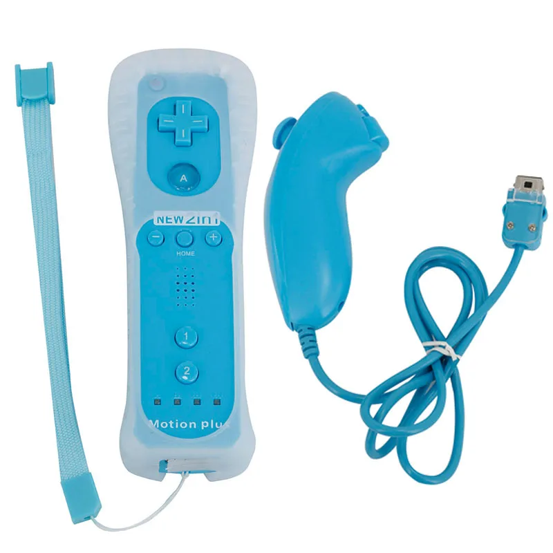 40 комплектов удаленных геймпадов + геймпад Nunchuk Встроенный Motion Plus для Wii с