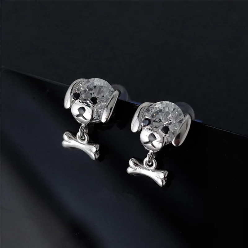 Женские серьги гвоздики из серебра 100% пробы с фианитами|Серьги-гвоздики| |