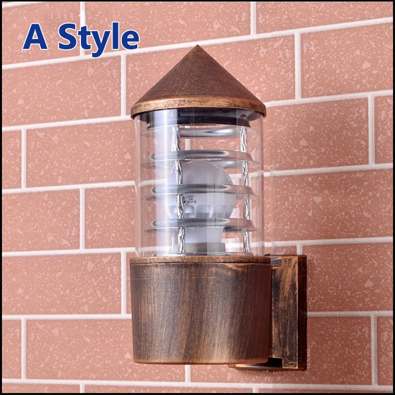 LED Waterproof Outdoor Wall Lamp European Aluminum Tube Porch lights |