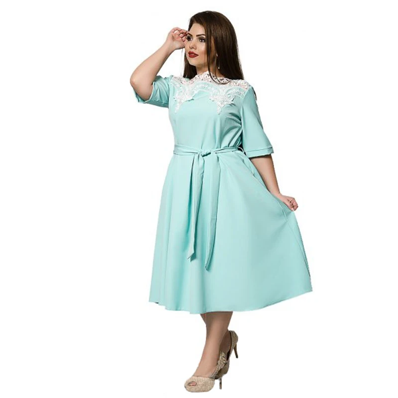 Осенне-летнее платье большого размера женская одежда элегантные вечерние платья