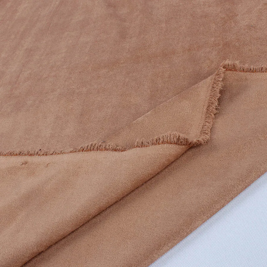 Качественная двухсторонняя эластичная замшевая ткань из микрофибры верблюжья