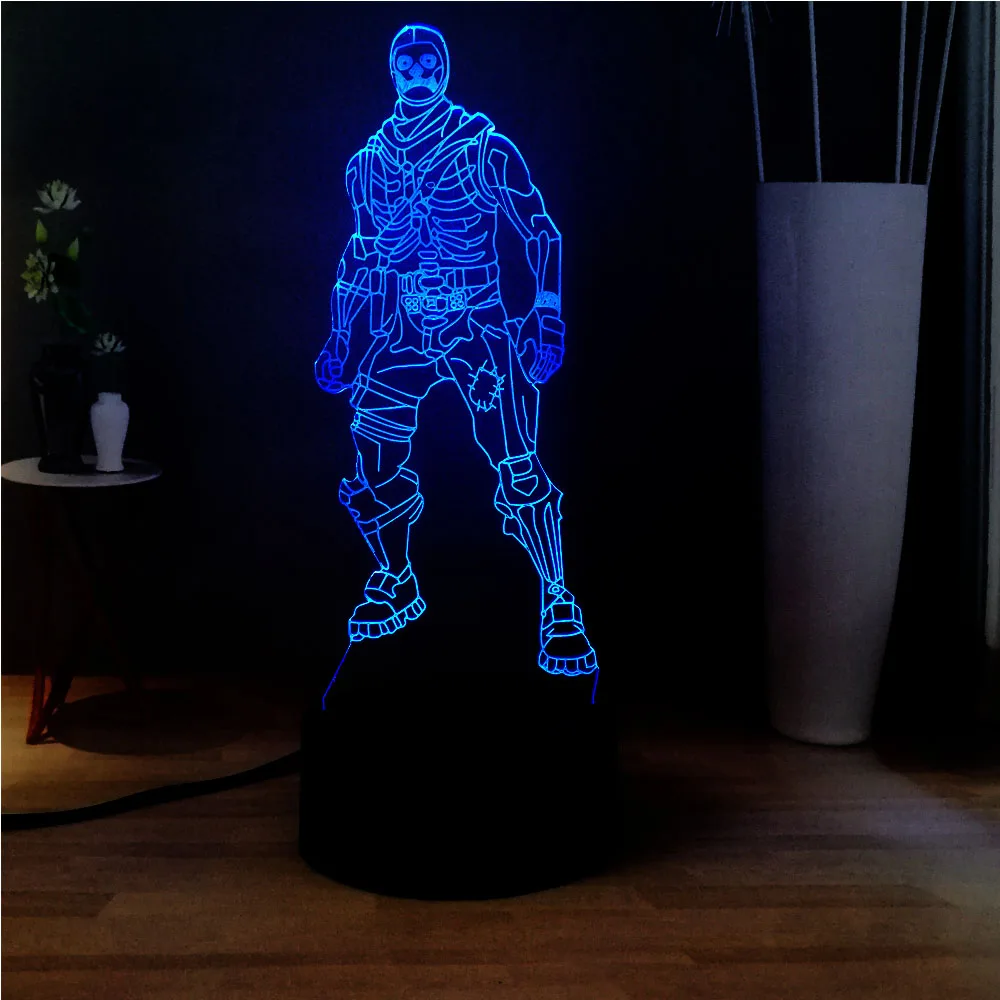 3D LED ночник для сна RGB 7 цветов Изменение USB переключатель акриловая настольная
