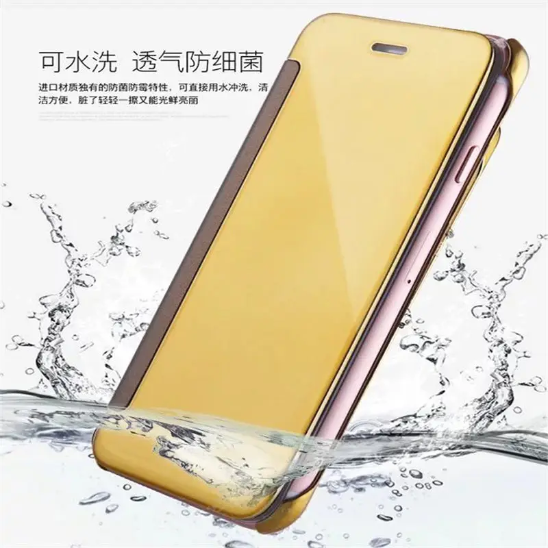 50 шт./лот роскошное умное зеркало флип чехол для iPhone 6 6G 6S 7 7G Plus View Smart Wake Up/Sleep|cover for