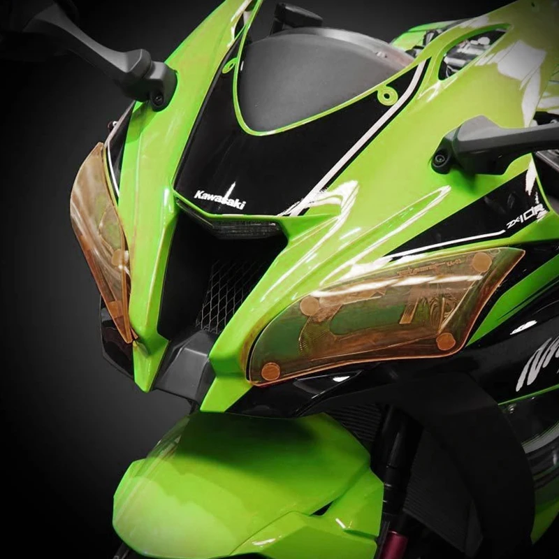 Аксессуары для мотоциклов акриловая Защитная крышка экрана фар KAWASAKI ZX 10R ZX10 R 2016